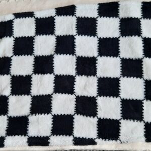 Checkered Black and White Blanket